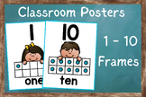 Ten Frame Posters for Display and Counting Practice
