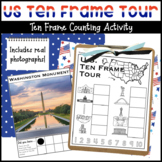 Ten Frame Printable Counting Tour of the United States