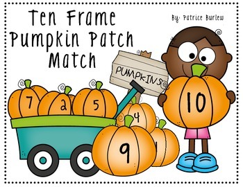 Preview of Ten Frame Pumpkin Patch Match- Memory Game