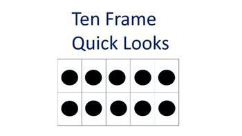 Preview of Ten Frame Quick Looks