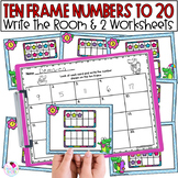 Ten Frames Kindergarten Write the Room Numbers to 20 Teen 