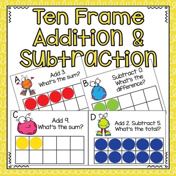 Preview of Ten Frame Addition and Subtraction