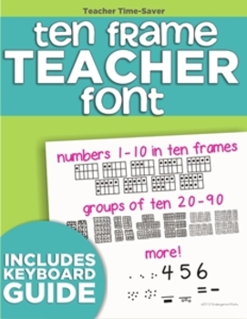 Preview of Ten Frame Teacher Font