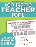 Ten Frame Teacher Font