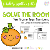 Ten Frame Teen Numbers Solve the Room Kindergarten Task Ca