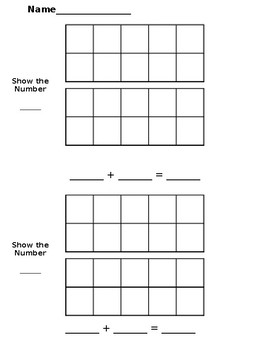 Ten Frame Template by Educate Love Repeat | TPT