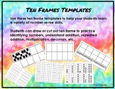 Ten Frame Templates