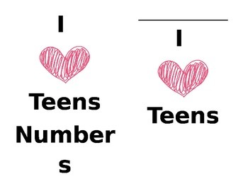 Preview of Ten Frame Valentine Math common core addition Kindergarten teens numbers
