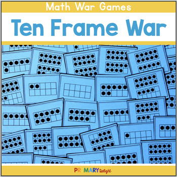 Preview of Ten Frame War Cards FREE | A Number Sense Game
