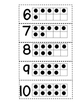 Ten Frame and Dot Card Sort by Nicole Sweigart | TpT