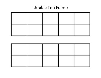 Ten Frame and Double Ten Frame by Patricia Pietkiewicz | TPT