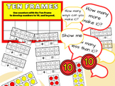 Ten Frame templates,number bond worksheets, math talk, vis