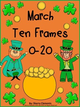 Preview of St Patricks Day Ten Frames | Numbers 0-20 | Worksheets