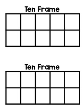 Ten Frames by Ms Carrillo | TPT