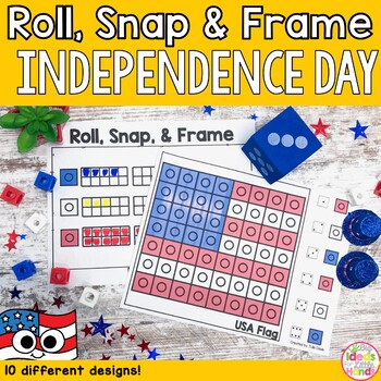 Preview of Ten Frames Activities and Games | Independence Day