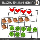 Ten Frames CLIPART - Holiday and Seasonal