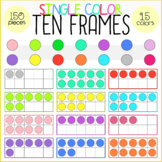 Ten Frames - Circles - 15 colors