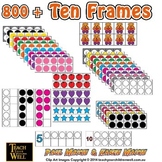 Ten Frames Clip Art