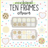 Ten Frames Clip-art - Cookies on a Tray