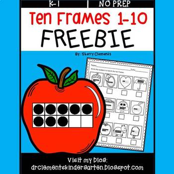 Preview of Ten Frames FREEBIE