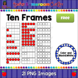 Ten Frames Clip Art Freebie