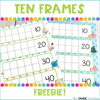 Preview of Ten Frames Freebie!