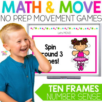 Preview of Ten Frames |  Number Sense Game | Number Sense Worksheets | MATH AND MOVE