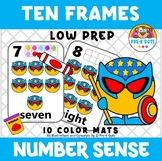 Ten Frames | Number Sense Practice Cards for Preschool & K