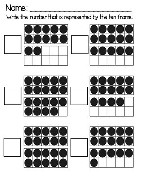 Ten Frames: Numbers 11-20 by Courtney's Kinder Corner | TpT