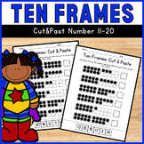Ten Frames Numbers 11-20 Cut and Paste Worksheets