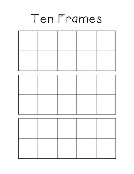 Ten-frames Printable By Teachers'lilhelpers 