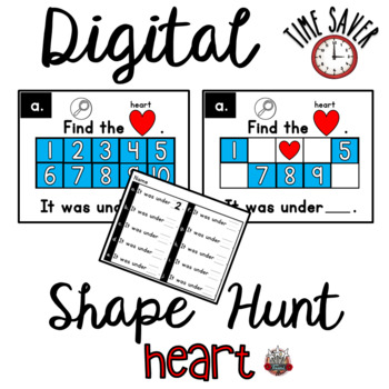 Preview of Ten Frames Shape Game:  PowerPoint Hearts Game