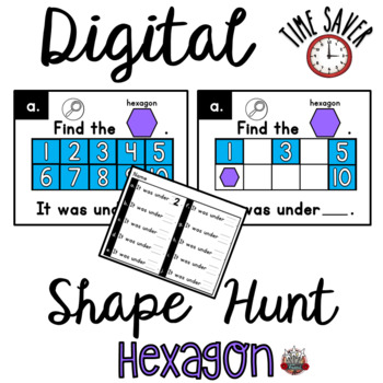 Preview of Ten Frames Shape Game:  PowerPoint Hexagon Game