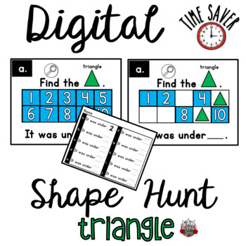 Preview of Ten Frames Shape Game:  PowerPoint Triangle Game