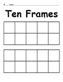 Ten Frames Template