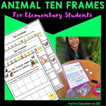 Preview of Ten Frame Counting Worksheets for Numbers to 10 and Numbers to 20