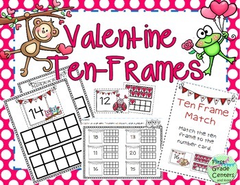 ten frames for valentines knbt1 by first grade centers and more