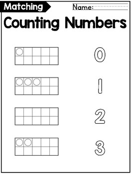 ten frames to 20 worksheets for kindergarten freebie by curriculum kingdom