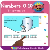 Ten Frames with Snowman Boom Cards Freebie MHS337