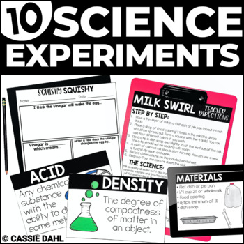 Preview of Science Experiments (Print and Digital) | Distance Learning