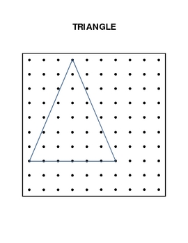 Preview of Ten Geoboard Patterns of Basic Shapes