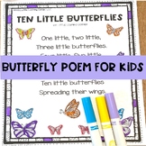 Ten Little Butterflies | Butterfly Poem for kids