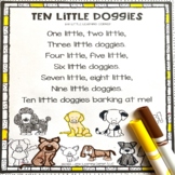Ten Little Doggies - Dog Poem for Kids