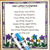 Ten Little Flowers | Spring Summer Poem for Kids