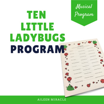 Preview of Ten Little Ladybugs Musical Program