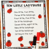 Ten Little Ladybugs Summer Poem | Bugs and Insects