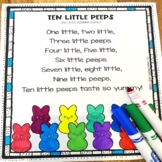 Ten Little Peeps | Easter poem for kids