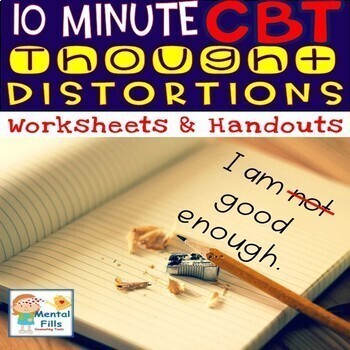 Preview of Ten Minute CBT Worksheets and Handouts for Depression and Anxiety