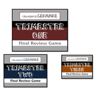 Preview of Ten-Minute Grammar Review - THREE Fun PowerPoint Game Shows