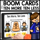 Ten More Ten Less using Boom Cards | Digital Task Cards Ma
